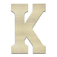 Thick Wood Letter K Kappa India Ubuy