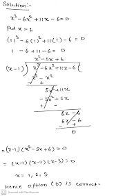 If X - k divides x^3 - 6x^2 + 11x - 6 = 0 , then k can't be equal to