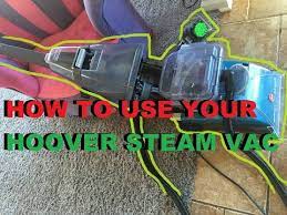 how to use your hoover steam vac and