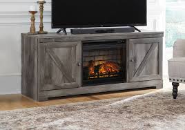 Wynnlow Gray Tv Stand W Fireplace