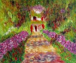 Claude Monet Garden At Giverny Repro