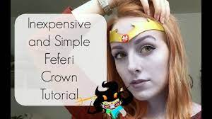easy diy feferi crown tiara tutorial