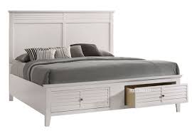 harbor queen size bed with storage white