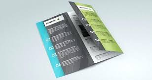 Folding Brochure Template Folded Flyer Psd Margines Info