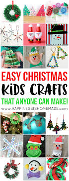 30 easy christmas crafts for kids of
