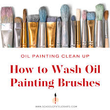 how to clean oil painting brushes