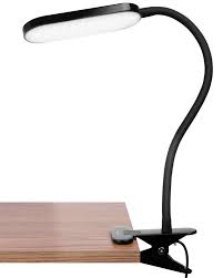Sf Planet Dimmable Led Desk Lamp Fospower 27 Led Bright Light Clip On Clamp Lamp Gooseneck 3 Level Dimmer Color Temperature With Usb Cable 6ft Ac Power Adapter For Headboard