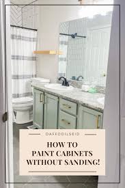 how to paint cabinets without sanding