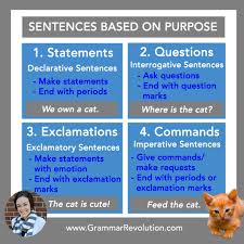 Uses of imperative sentences · save water, save life (slogan) · gain from our perspectives. Sentence Types Statements Questions Exclamations Commands