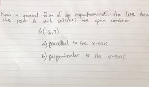 Find A Several Form Of An Equation Of