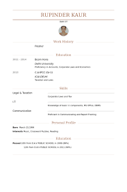 Simple Resume Format For Freshers In Word File           png