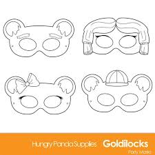 A picture glossary at the back to build up student's vocabulary; Goldilocks And The Three Bears Printable Masks Goldilocks Etsy