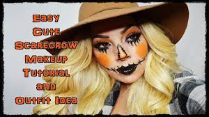 easy cute scarecrow makeup tutorial