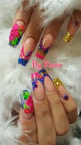 encapsulated nails with 3d designs by
