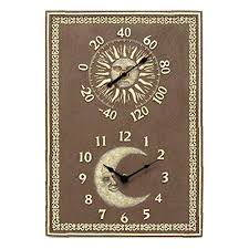 Clock Wall Clock Outdoor Thermometer