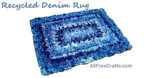 recycled denim rug free sewing pattern