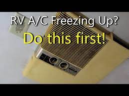 rv air conditioner freezing up easy