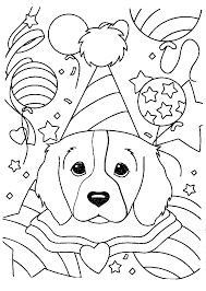 Select one of 1000 printable coloring pages of the category animals. Lisa Frank Coloring Pages Puppy Birthday Party Coloring4free Coloring4free Com