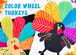 color wheel thanksgiving turkey