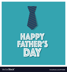 Happy Fathers Day Card Design With Big Tie