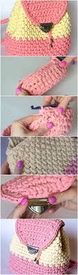 crochet backpack easy tutorial