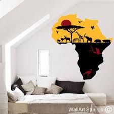 Africa Safari Animals Vinyl Wall