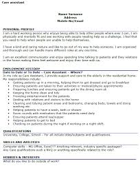 Cv For Care Assistant Magdalene Project Org