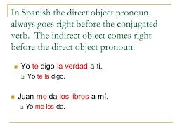 Refresher Direct Object Pronouns Ppt Video Online Download