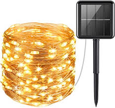 Amir Upgraded Solar Powered String Lights Mini 100 Led Copper Wire Lights Fairy Lights Indoor Outdoor Waterproof Solar Decoration Lights For Gardens Home Party Halloween Christmas Warm White Amazon Com