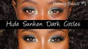 how to cover sunken dark under eyes