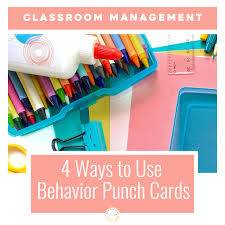 4 ways to use behavior punch cards for