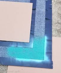 spray painted outdoor rug for cer or