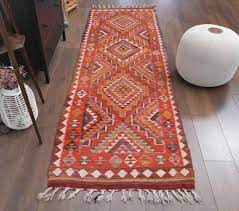 vine turkish kilim runner rug for