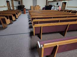 used pews by a church free