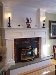 Brick Fireplace Mantel Traditional