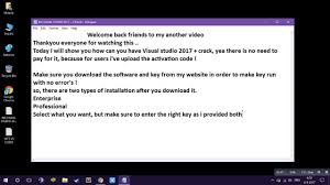 Instead, it provides a small web installer for every version (enterprise, professional, and . Microsoft Visual Studio 2017 Crack For Free 100 Working Youtube
