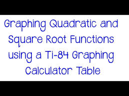 Ti 84 Graphing Calculator Table