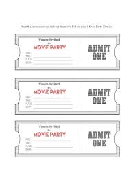 Movie ticket party invitation is a unique design because it looks simple but it is attracting. 2021 Ticket Template Fillable Printable Pdf Forms Handypdf