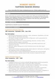 The above associate attorney resume sample and example will help you write a resume that best highlights your experience and qualifications. Senior Associate Attorney Resume Samples Qwikresume