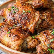 Crispy Baked Chicken Thighs Perfect Every Time Spend With Pennies gambar png