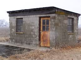 Old West Cinder Block Shed Cinder