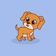 cute baby dog cartoon character 7960280