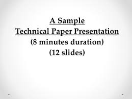Technical Paper Presentation Ppt Video Online Download