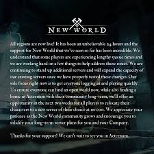 Creating a new world is an easy operation and we'll show you how . Update From New World Free Server Transfers R Newworldgame