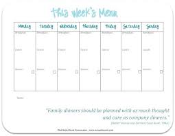 Monthly Meal Calendar Template Calendars Ideas Dinner Planner Free
