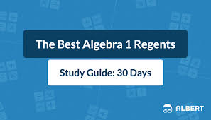 the best algebra 1 regents study guide