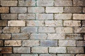 Brick Wall With Old Worn Bricks And