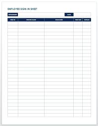 Sample Training Sign In Sheets Templates Courier Signature