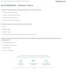 Money and finances can be quite a boring teaching topic. Quiz Worksheet Consumer Culture Study Com