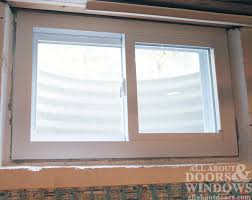 replace a basement window in concrete